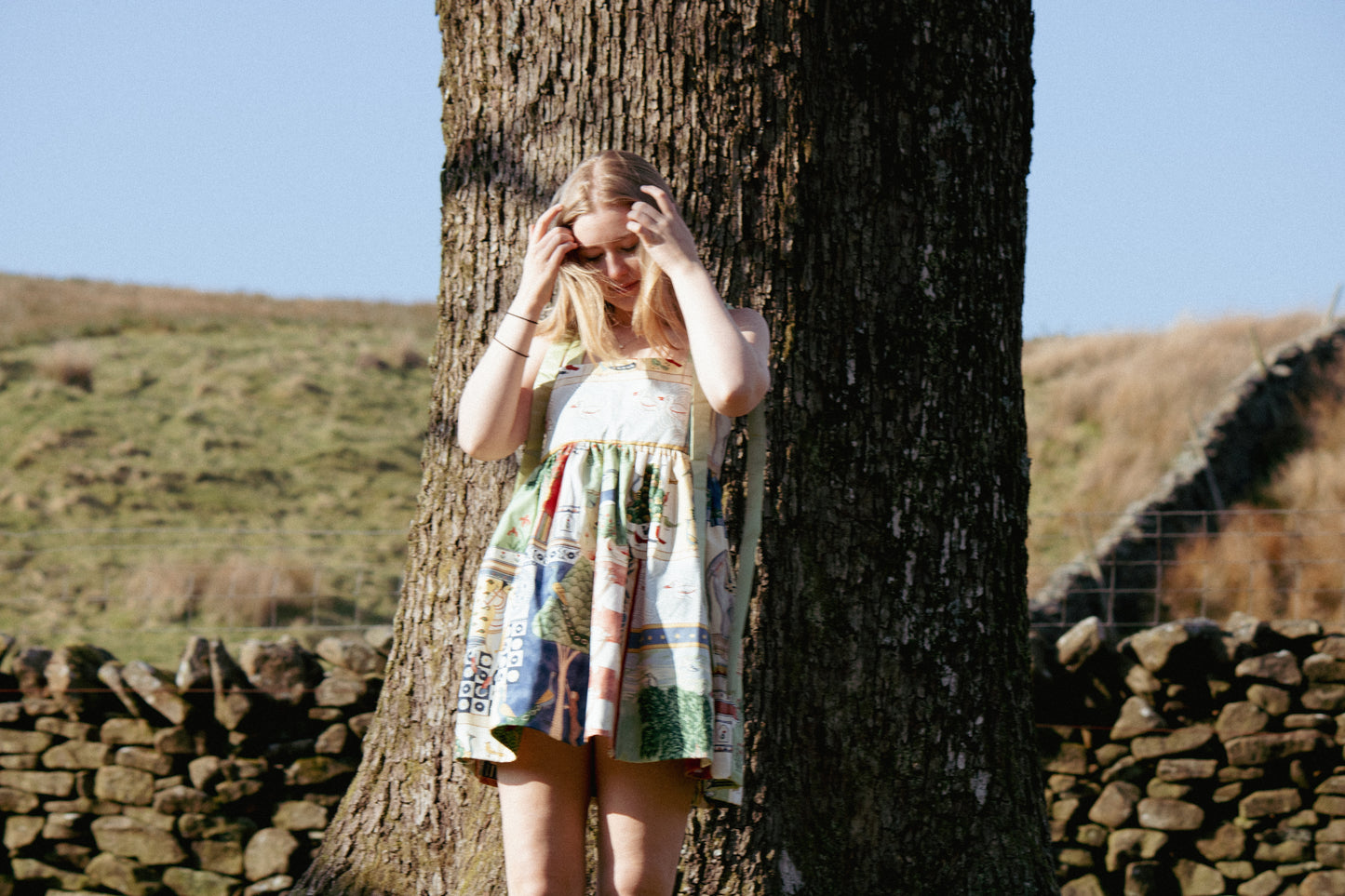 Patchwork Baby Doll Dress