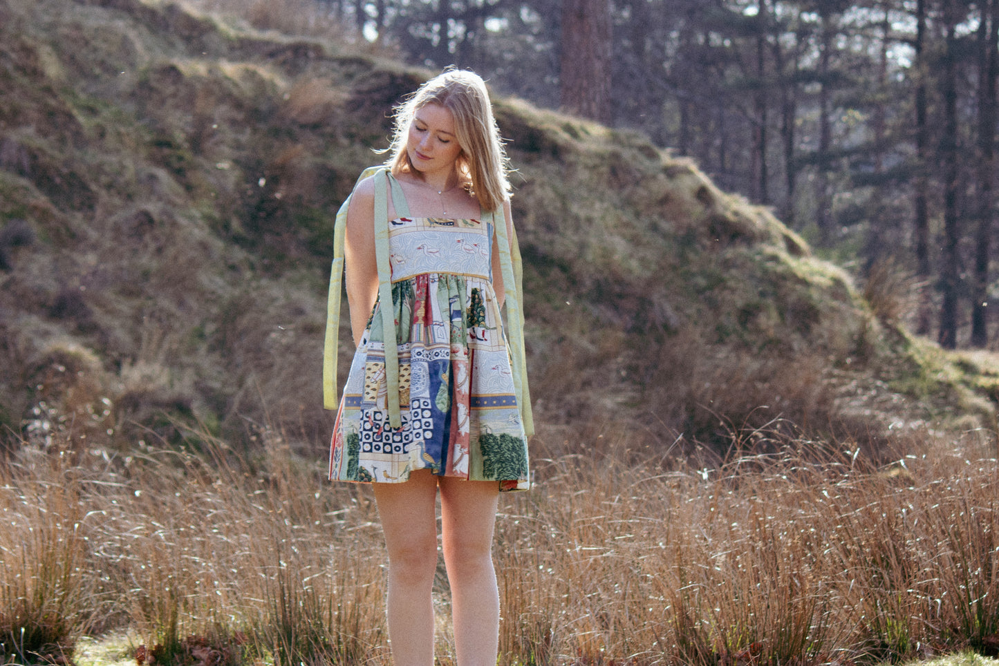 Patchwork Baby Doll Dress