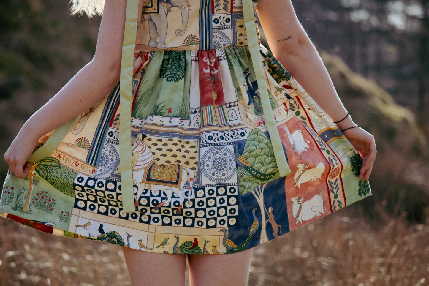 Patchwork Baby Doll Dress