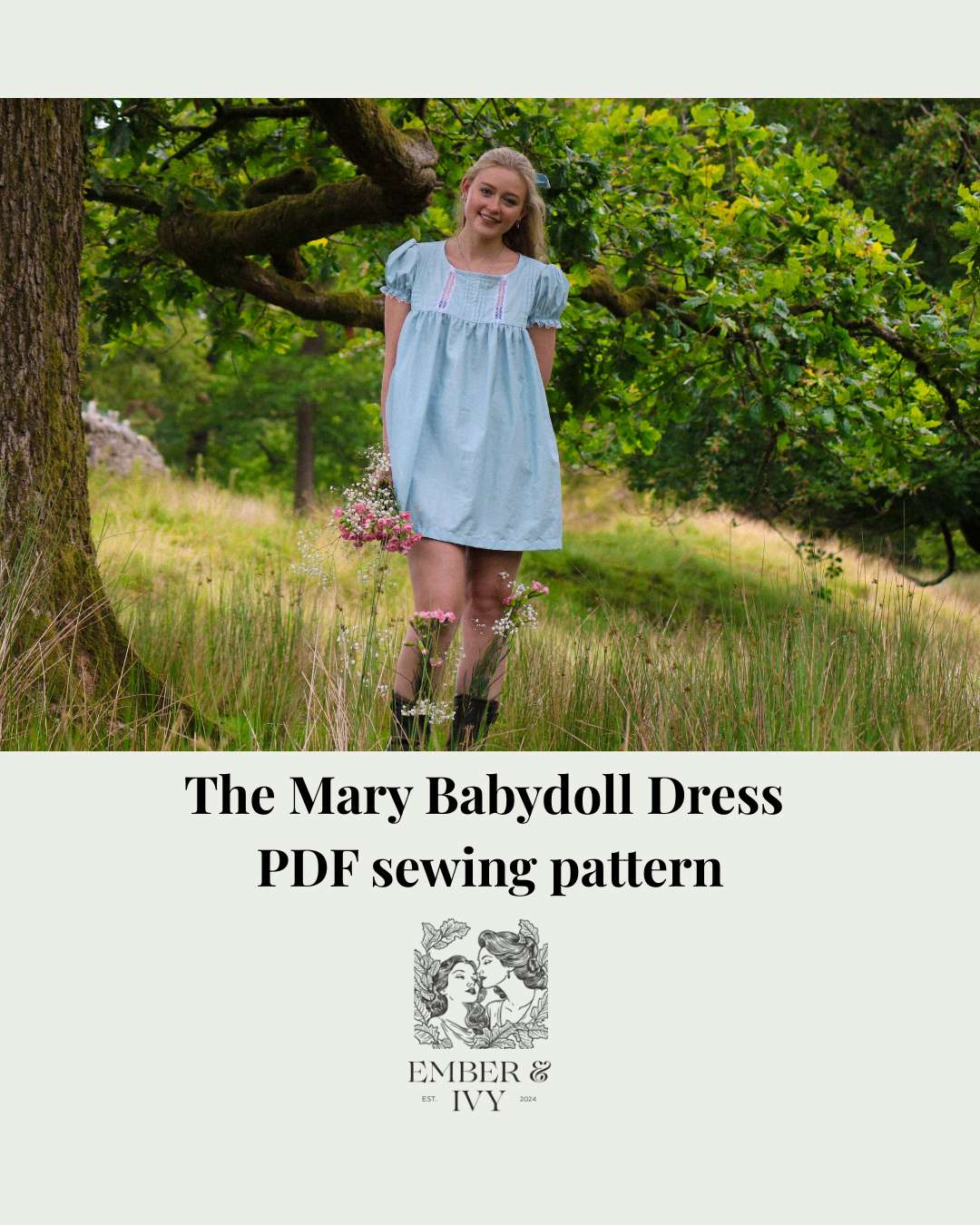 The Mary Babydoll Dress - PDF sewing pattern