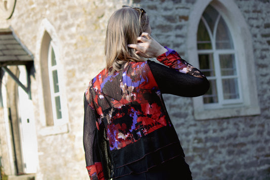 Sheer Upcycled Top