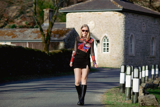 Sheer Upcycled Top